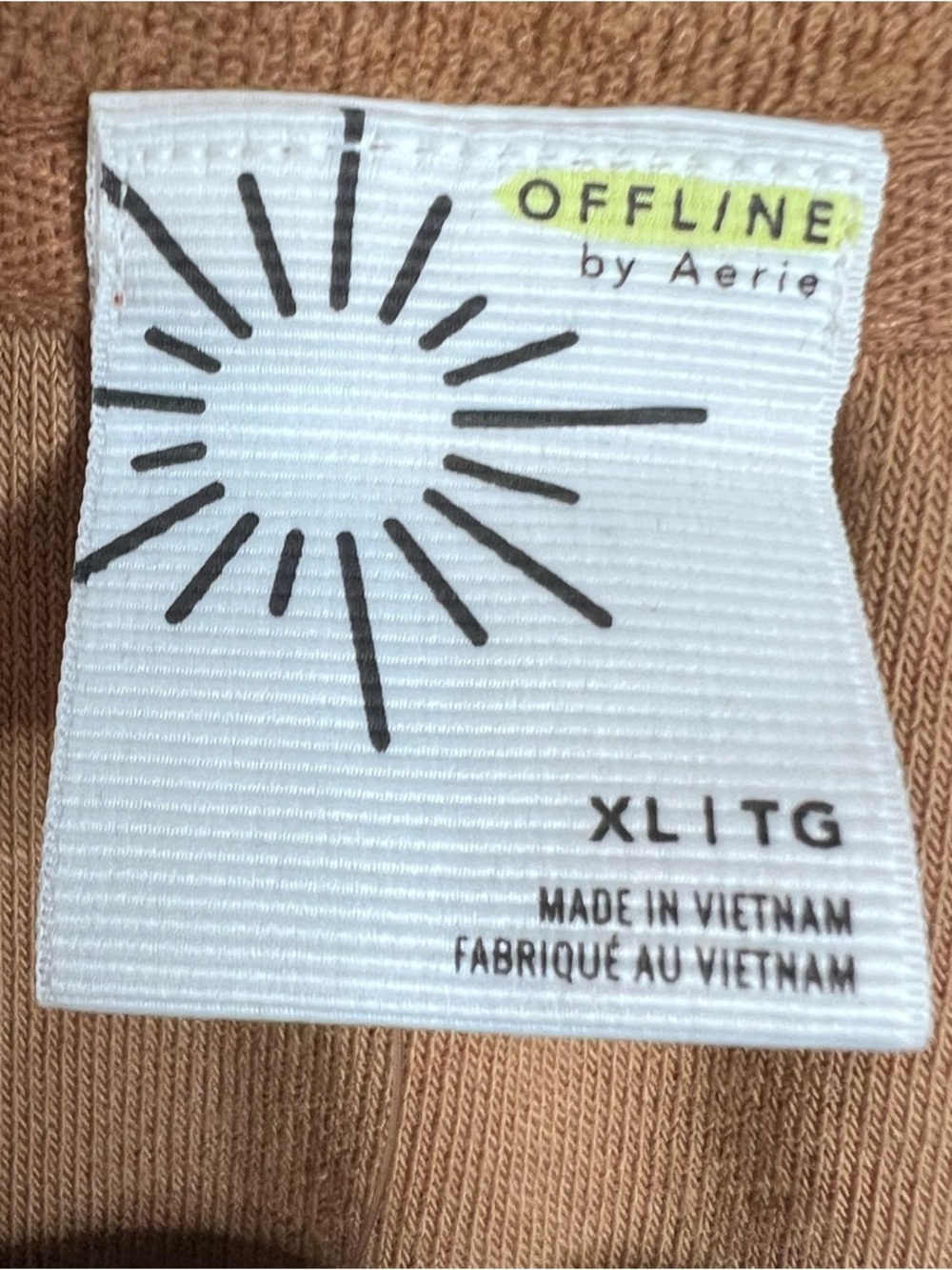 OFFLINE By Aerie Towel Terry Full Zip Sweatshirt Jacket. Size X-Large. NWT. - Picture 3 of 14